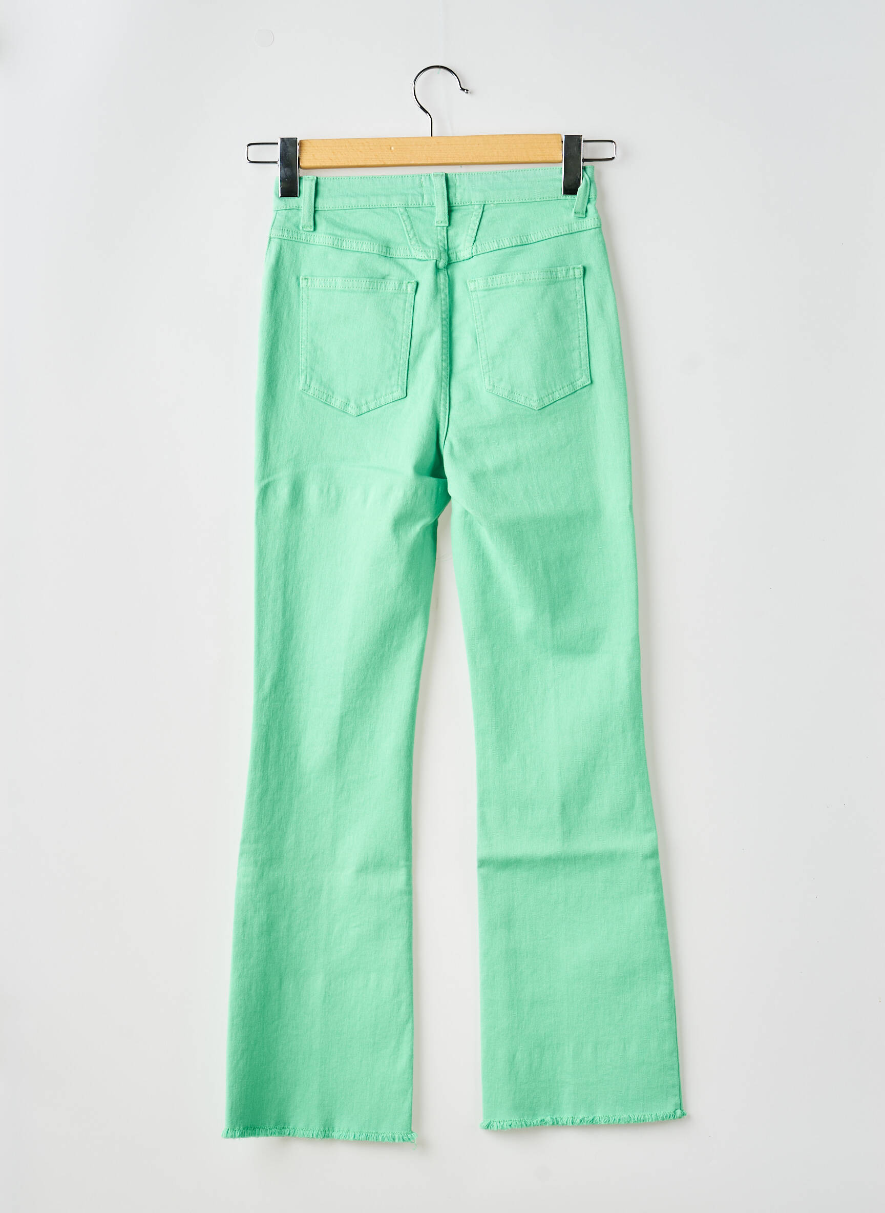 Blugi bootcut talie înaltă talie înaltă verde CLOSED femeie