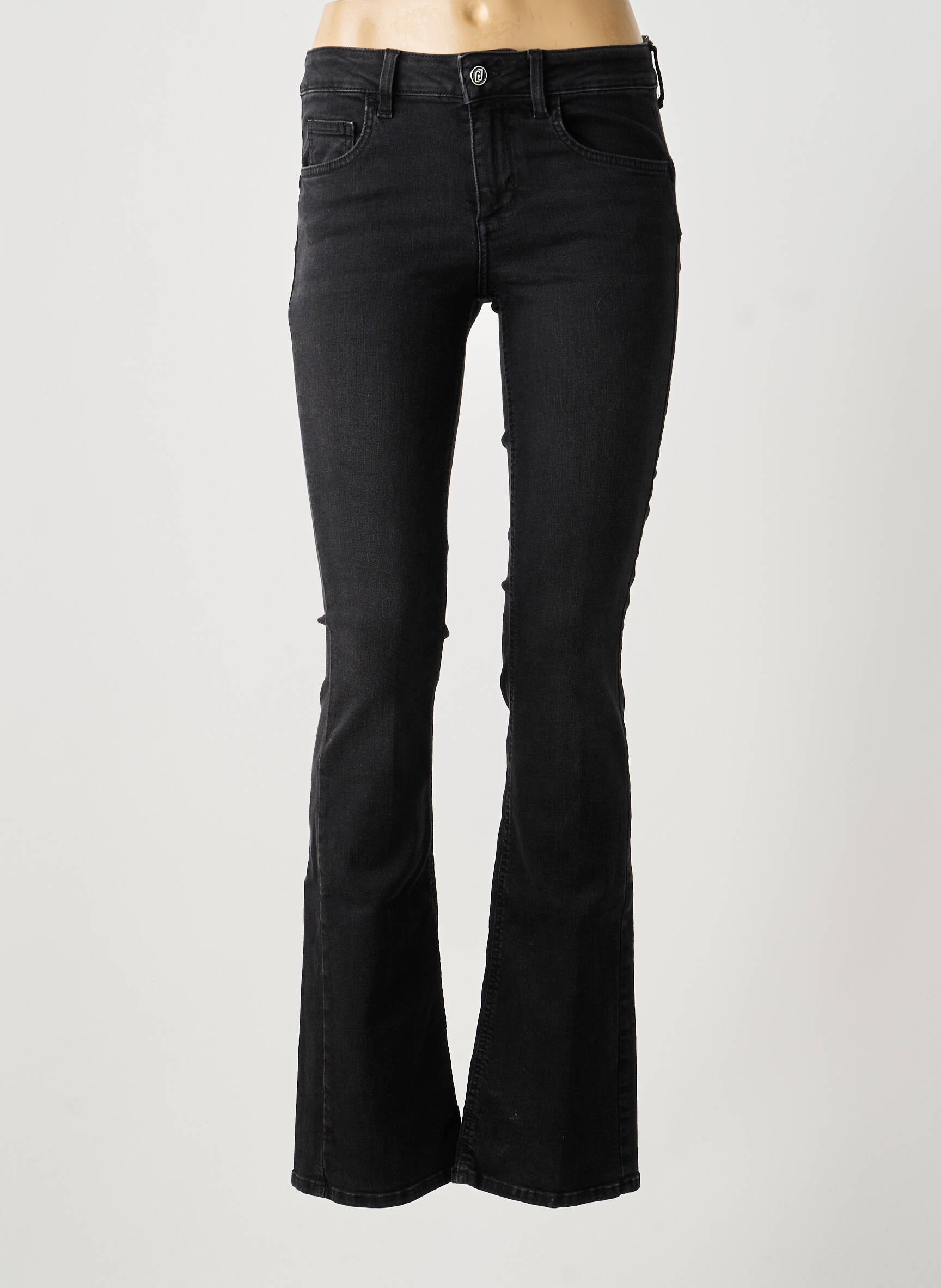 Blugi bootcut talie înaltă talie înaltă negru LIU JO femeie
