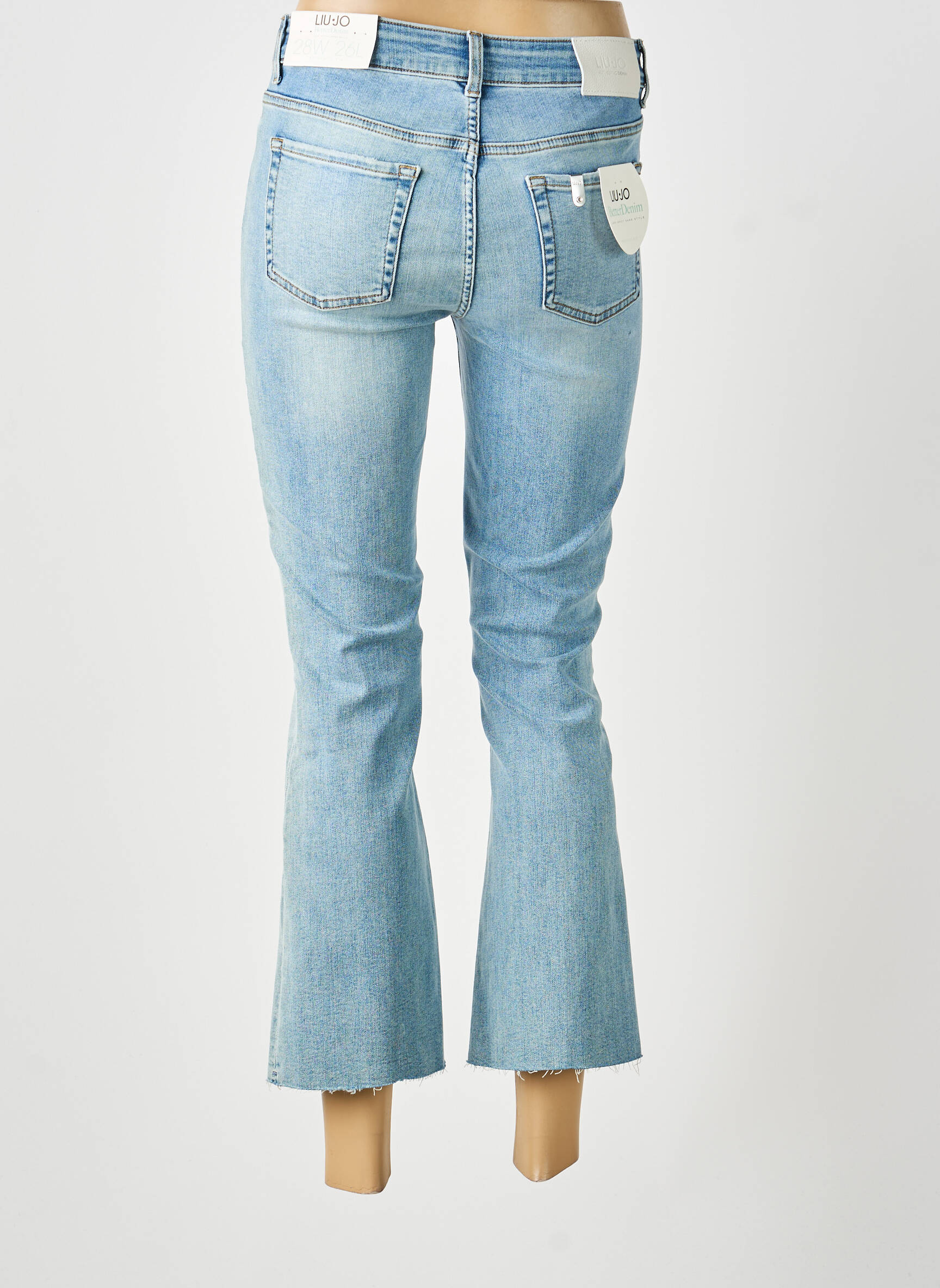 Blugi bootcut talie înaltă talie înaltă albastru LIU JO femeie