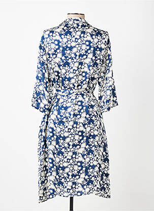 Rochie midi mâneci 3/4 mâneci 3/4 albastru BELLA JONES femeie
