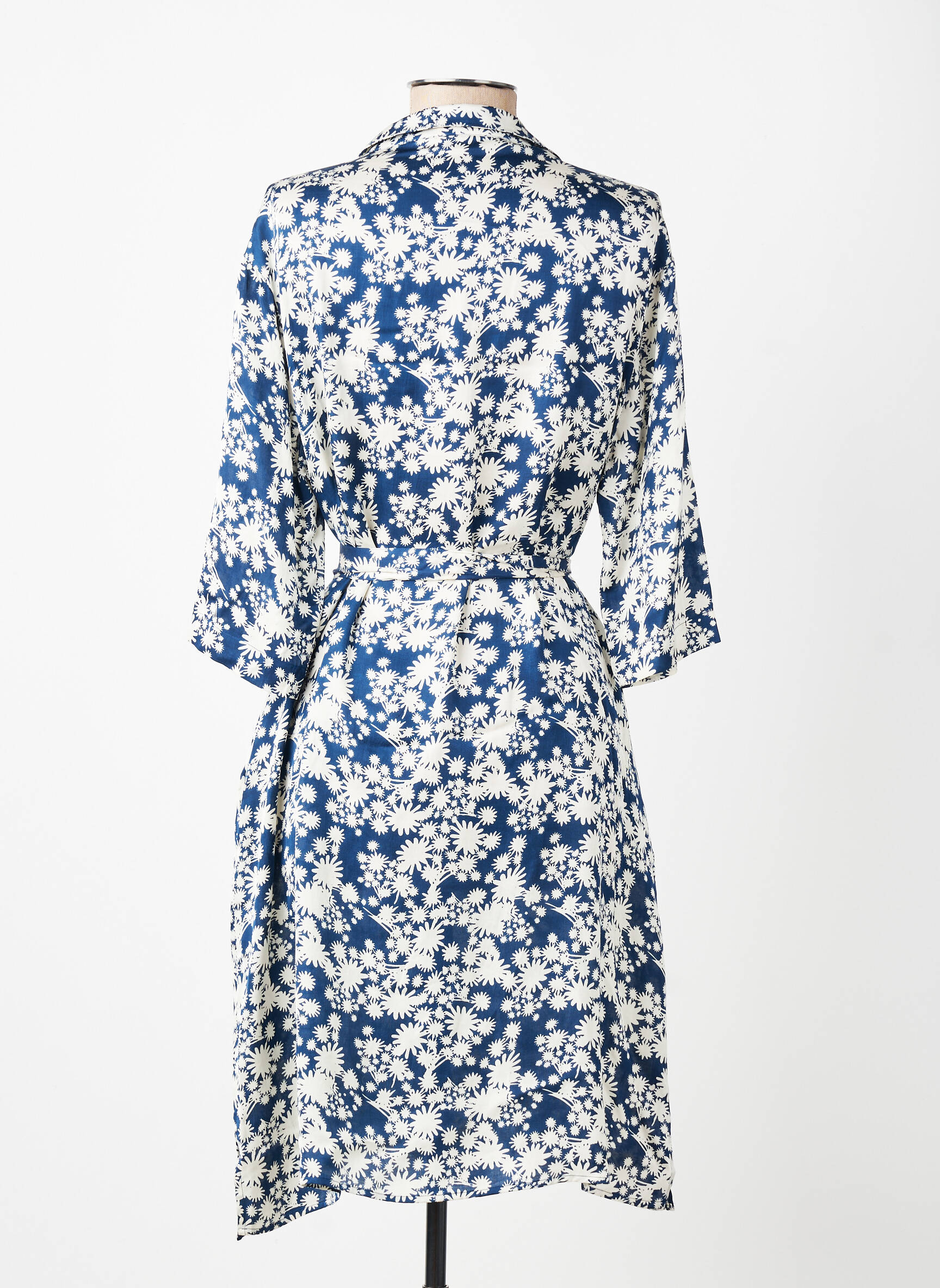 Rochie midi mâneci 3/4 mâneci 3/4 albastru BELLA JONES femeie