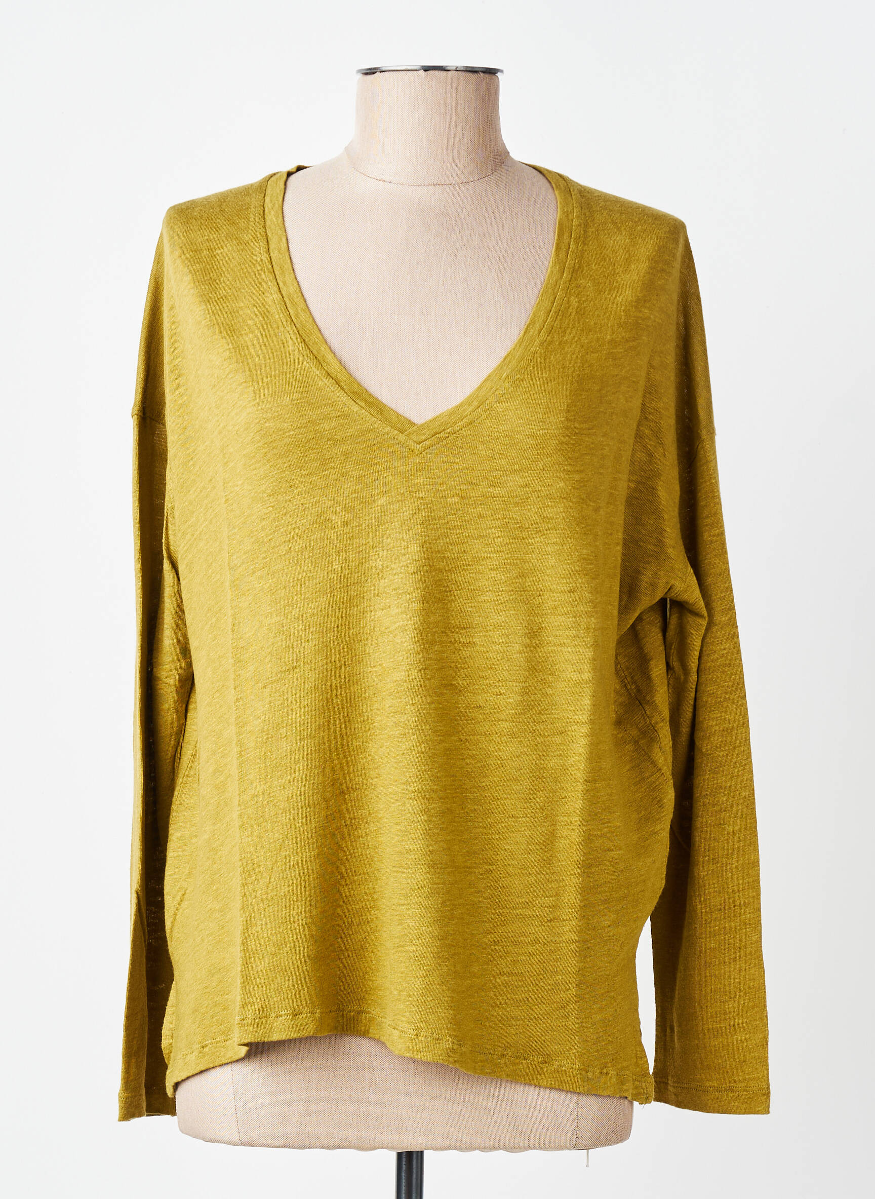 Tricou mâneci lungi mâneci lungi verde BELLA JONES femeie