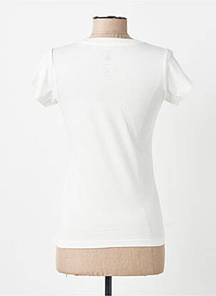 Tricou imprimeu fantezie mâneci scurte bej THINKING MU femeie