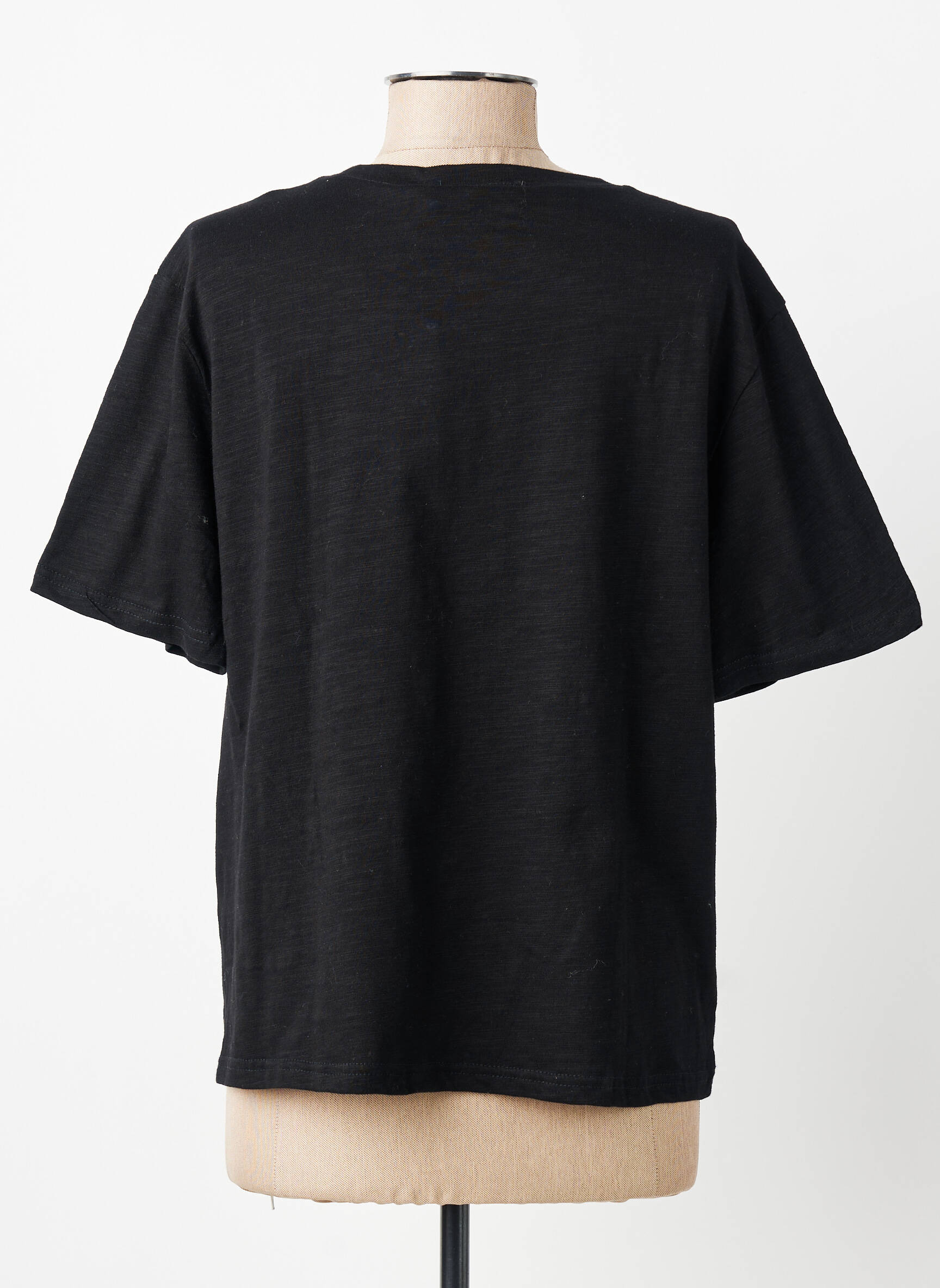 Tricou elasticitate mâneci scurte negru LA PETITE ETOILE femeie
