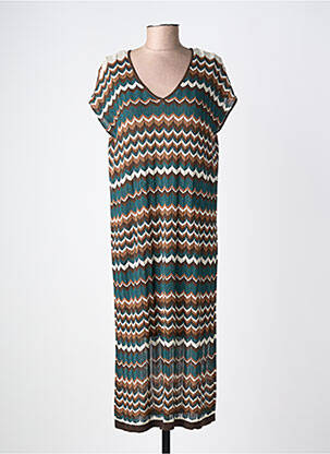 Rochie midi mâneci scurte mâneci scurte maro VILA femeie