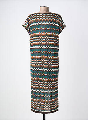 Rochie midi mâneci scurte mâneci scurte maro VILA femeie