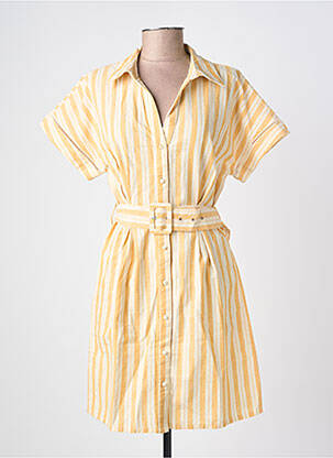Rochie scurtă mâneci scurte mâneci scurte galben VILA femeie
