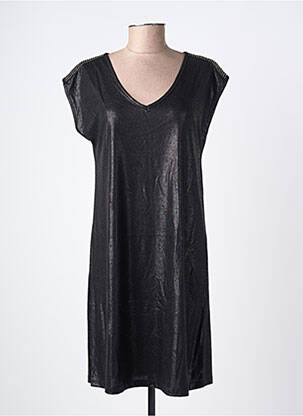 Rochie scurtă mâneci scurte mâneci scurte negru PIECES femeie