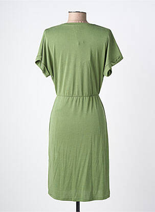 Rochie midi mâneci scurte mâneci scurte verde OBJECT femeie