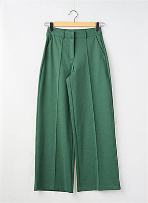 Pantalon drept elasticitate mărime normală verde ICHI femeie