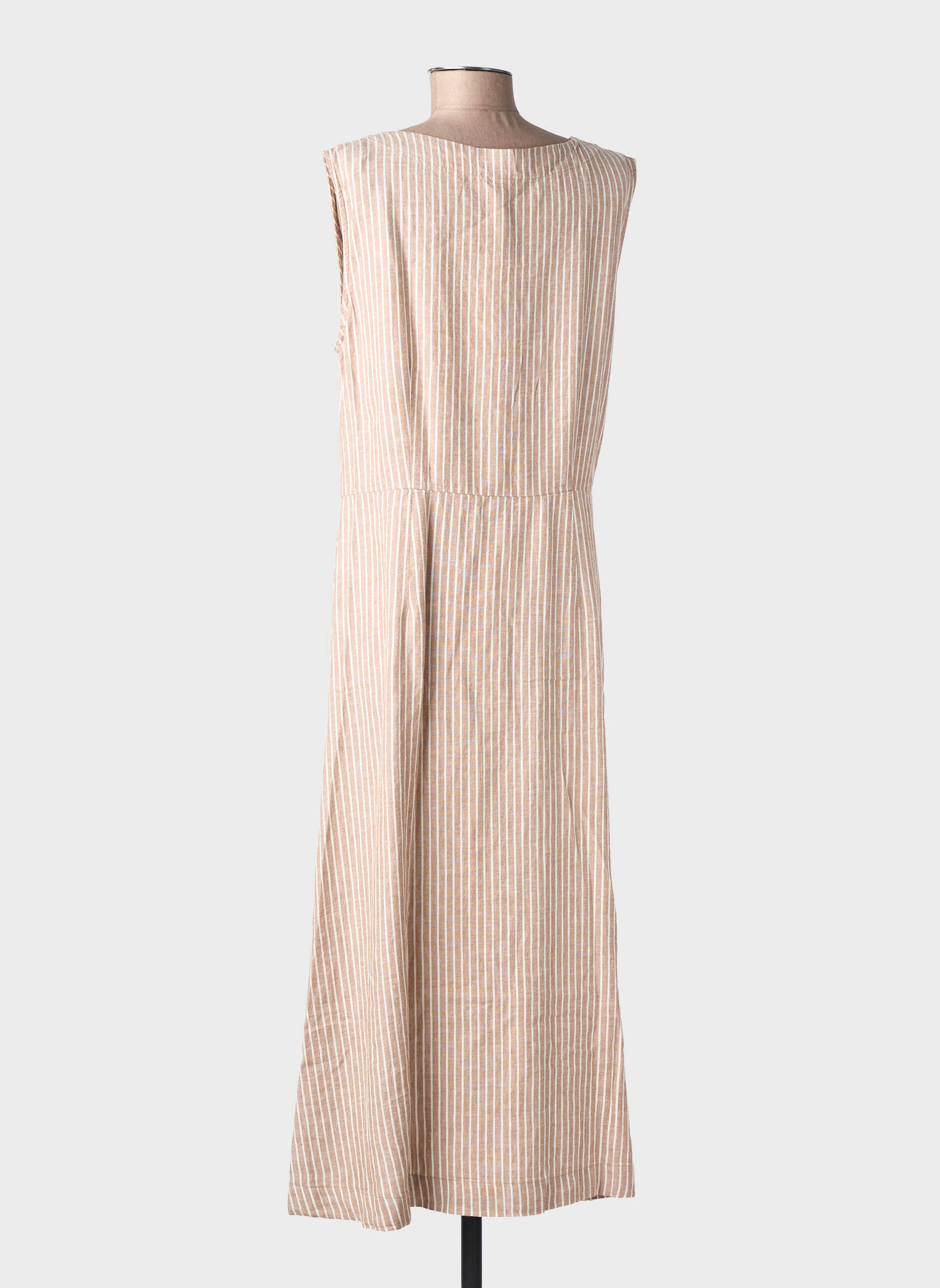 Rochie lungă fără mâneci fără mâneci bej B.YOUNG femeie