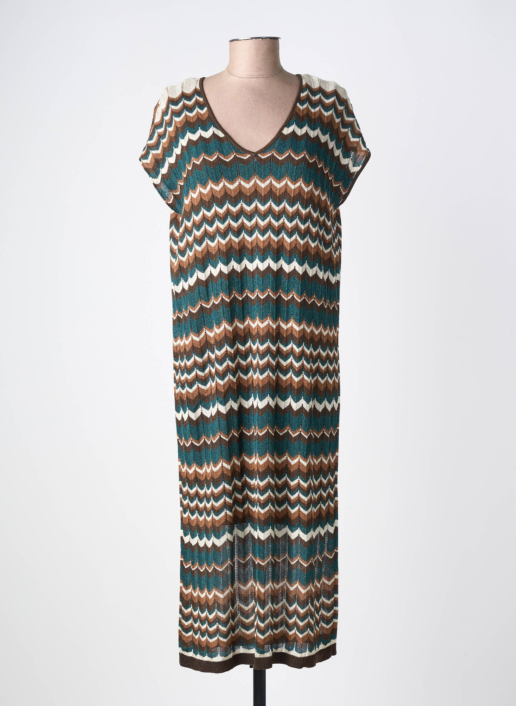 Rochie midi mâneci scurte mâneci scurte maro VILA femeie
