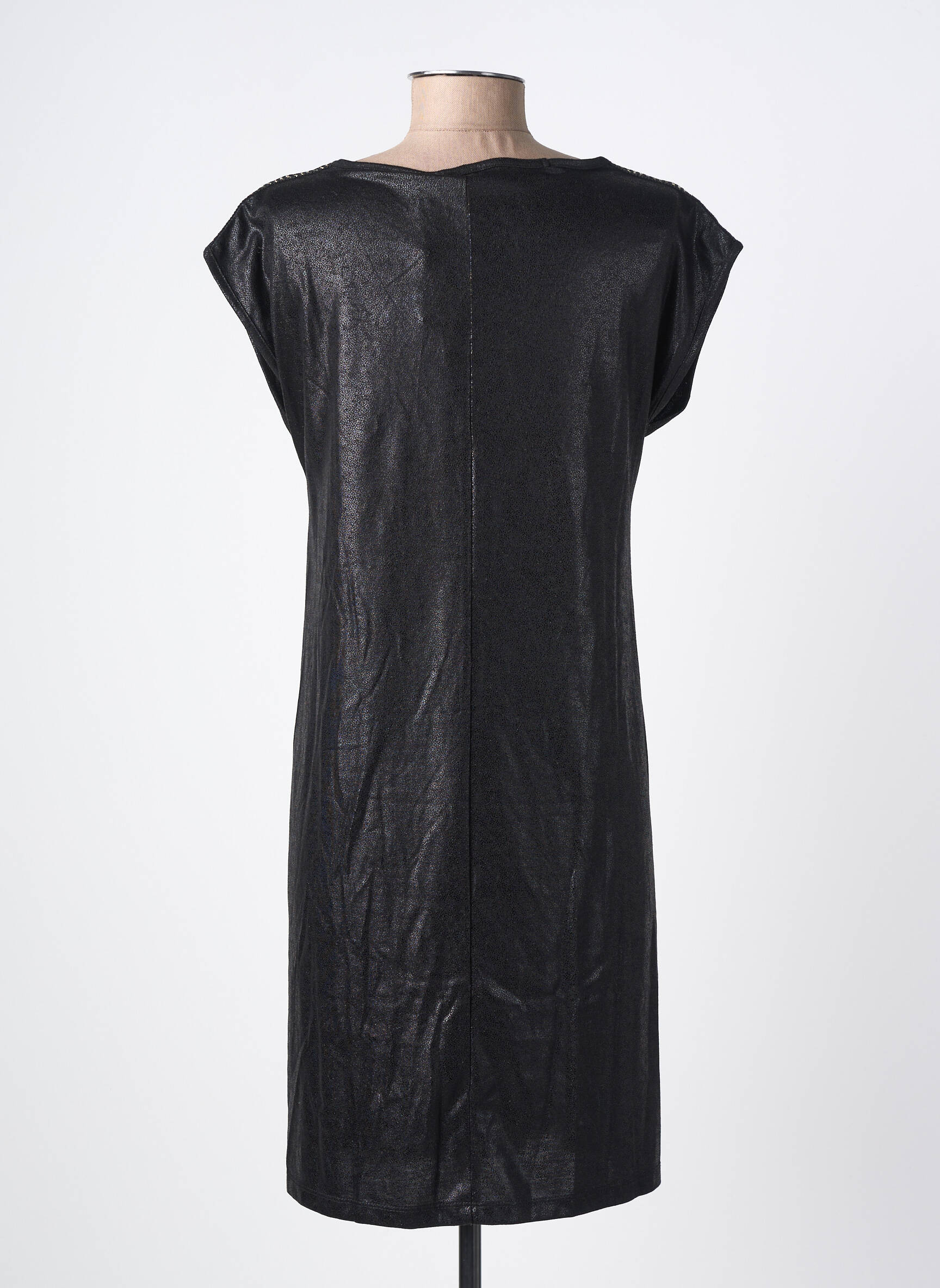 Rochie scurtă mâneci scurte mâneci scurte negru PIECES femeie