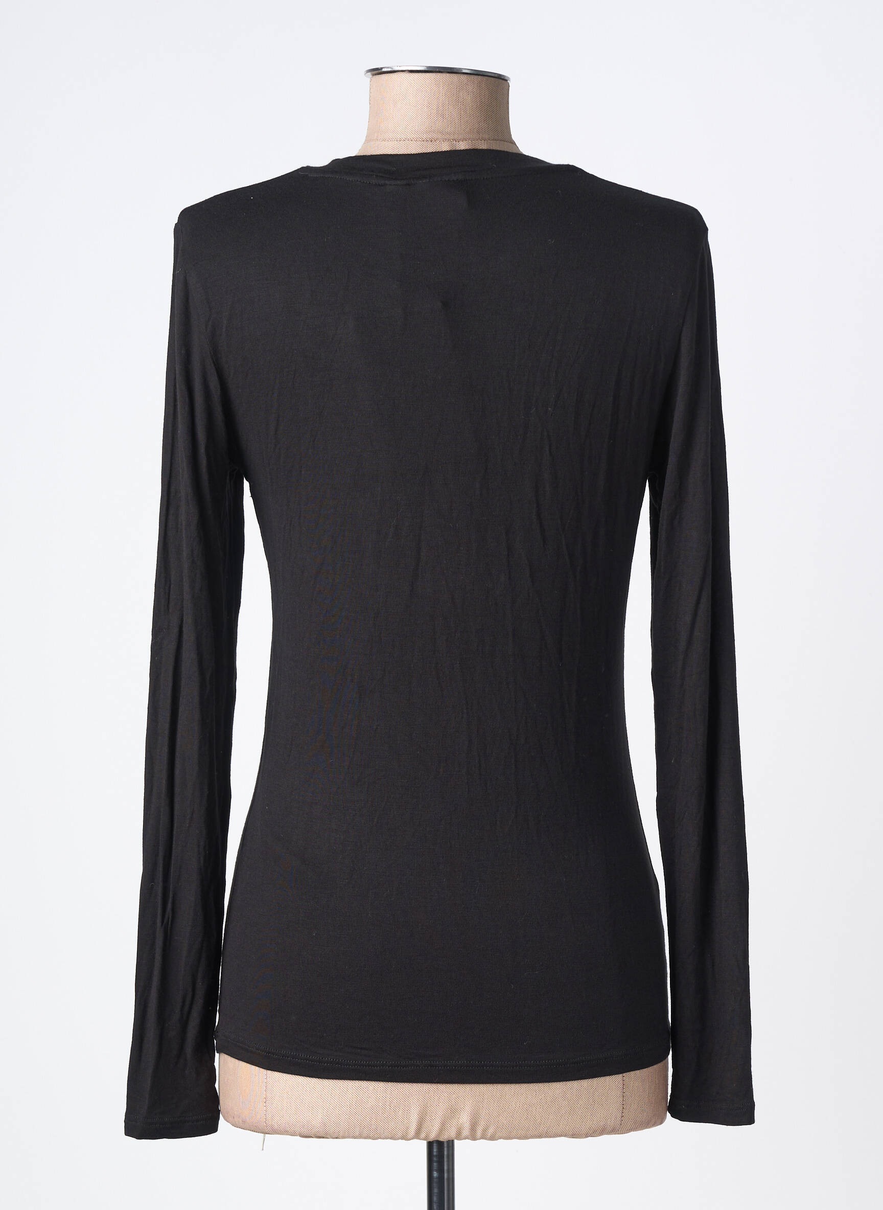 Tricou mâneci lungi mâneci lungi negru ICHI femeie