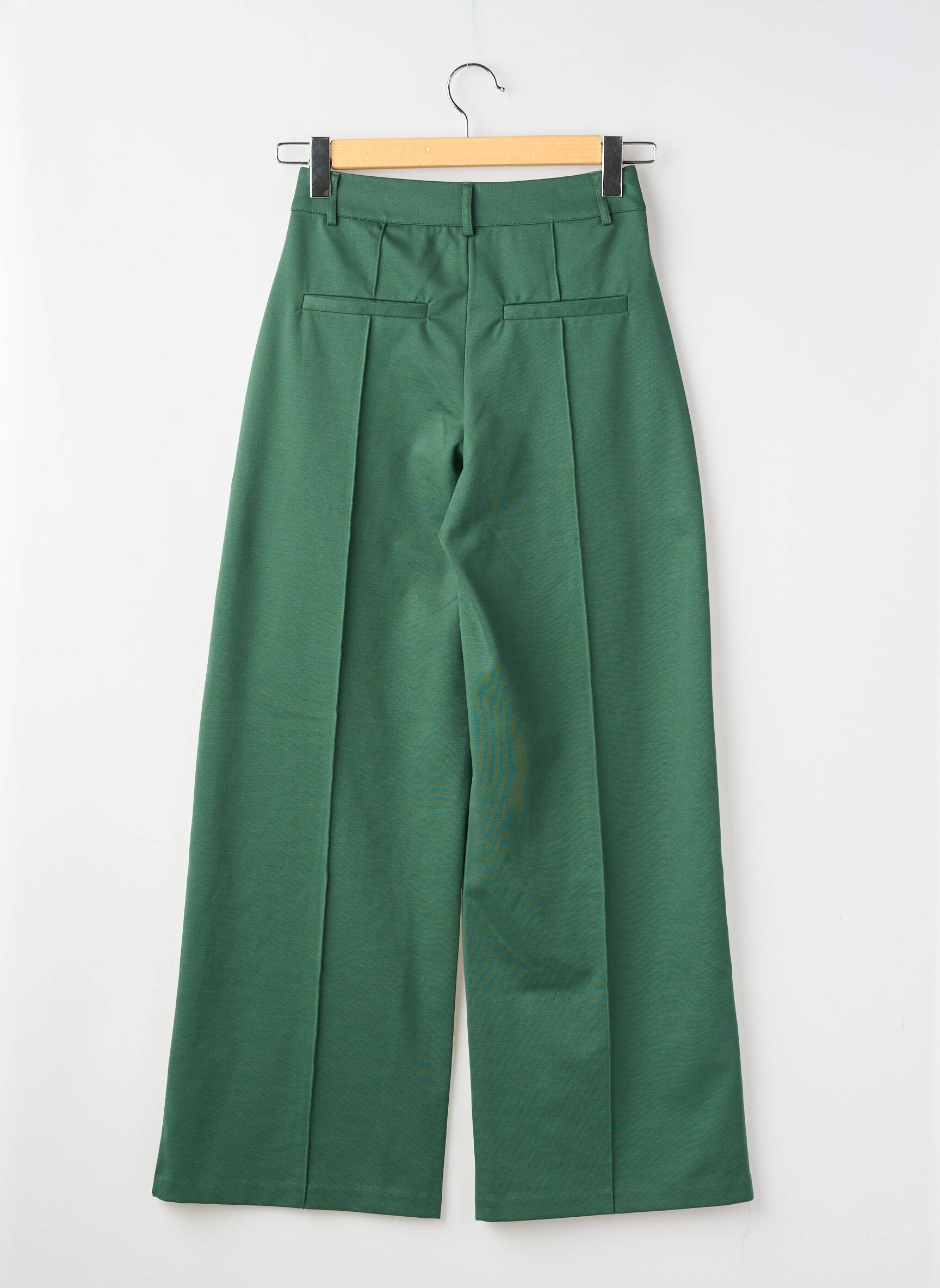 Pantalon drept elasticitate mărime normală verde ICHI femeie