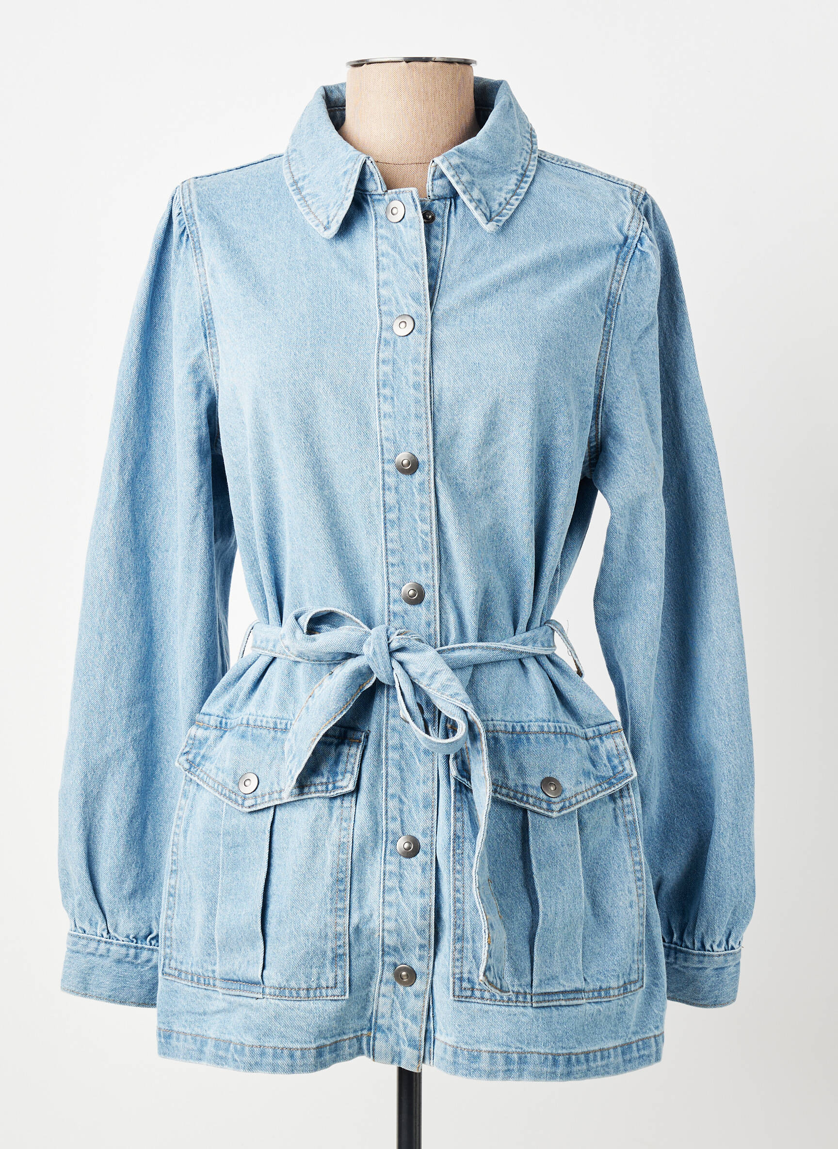 Jachete casual buzunare albastru OBJECT femeie