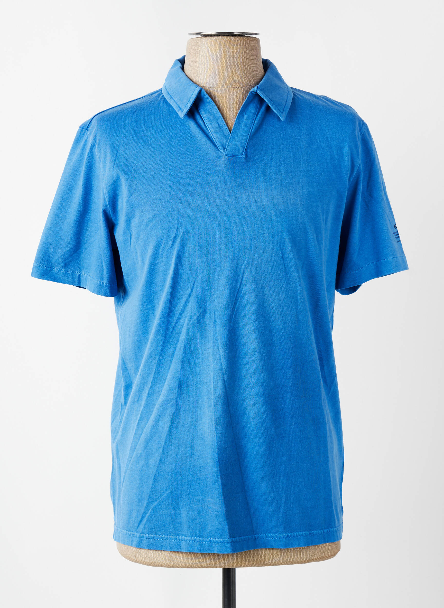 Tricou elasticitate mâneci scurte albastru ECOALF bărbat