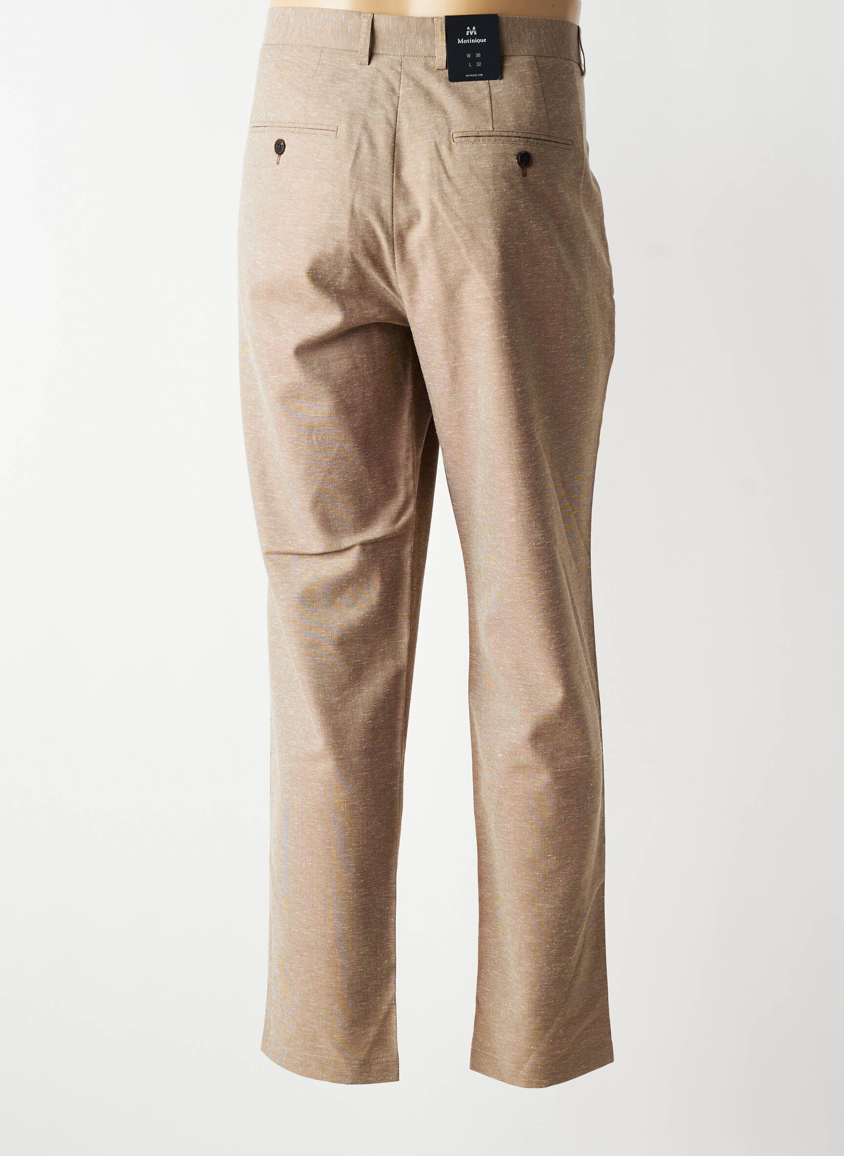 Pantalon chino mărime normală mărime normală maro MATINIQUE bărbat