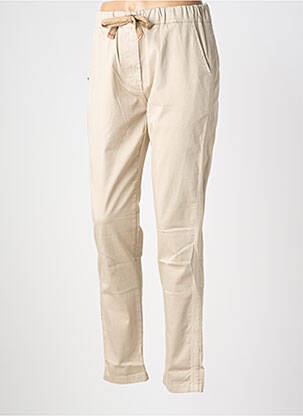Pantalon chino elasticitate mărime normală bej PAKO LITTO femeie