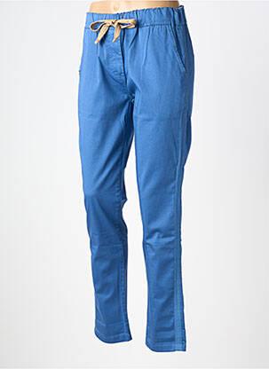Pantalon chino elasticitate mărime normală albastru PAKO LITTO femeie