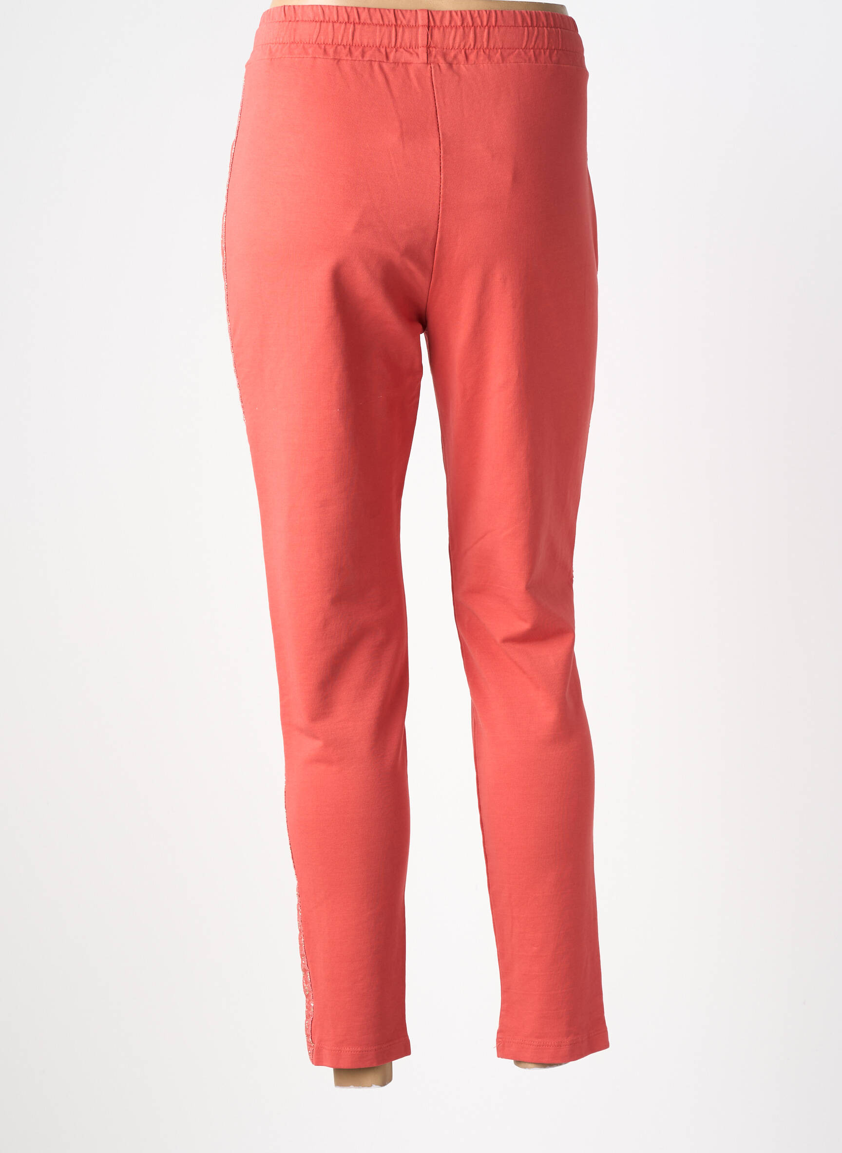 Pantalon slim talie elastică mărime normală roșu PAKO LITTO femeie