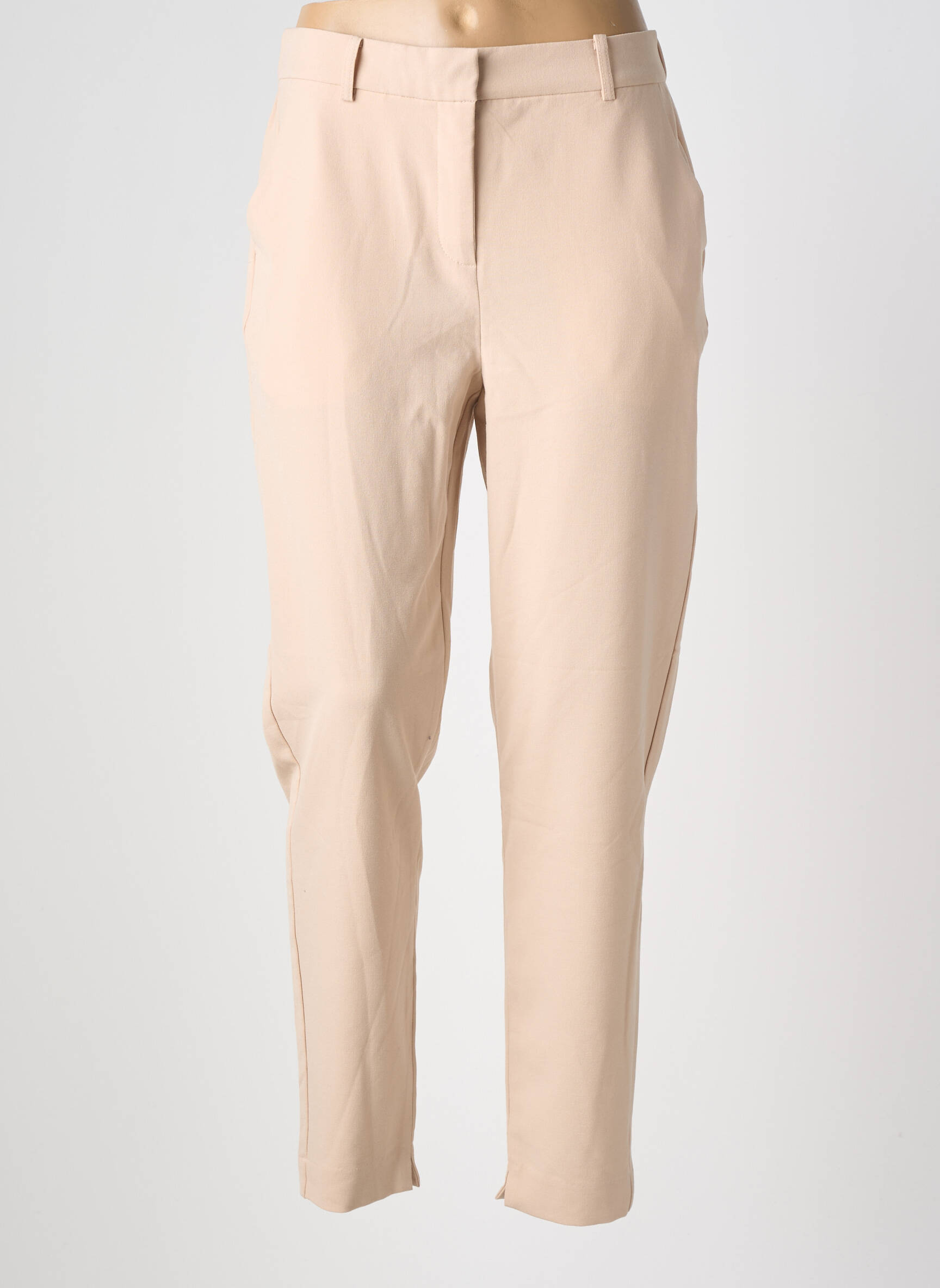 Pantalon drept elasticitate mărime normală bej B.YOUNG femeie