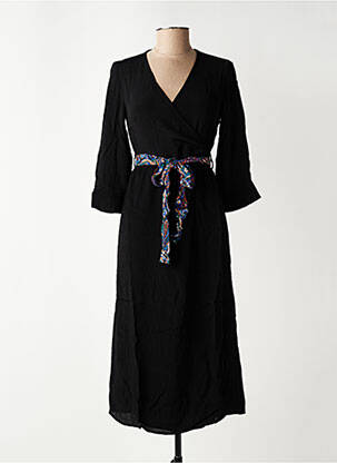 Rochie midi mâneci lungi mâneci lungi negru VERO MODA femeie