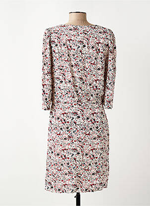 Rochie midi mâneci 3/4 mâneci 3/4 alb ARTLOVE femeie