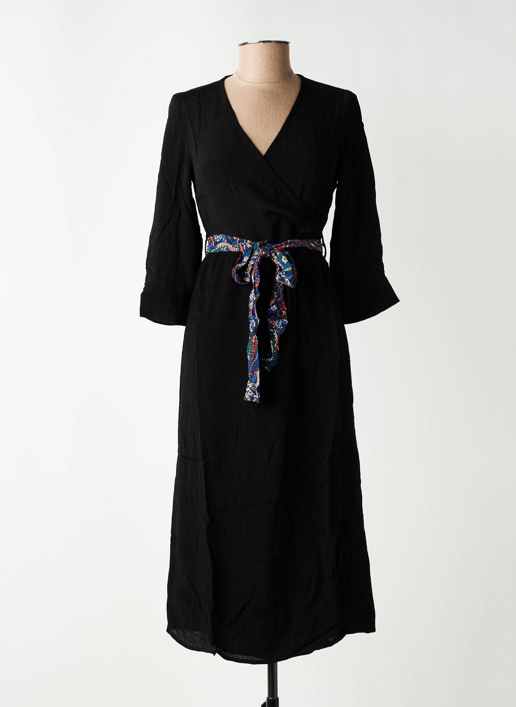 Rochie midi mâneci lungi mâneci lungi negru VERO MODA femeie