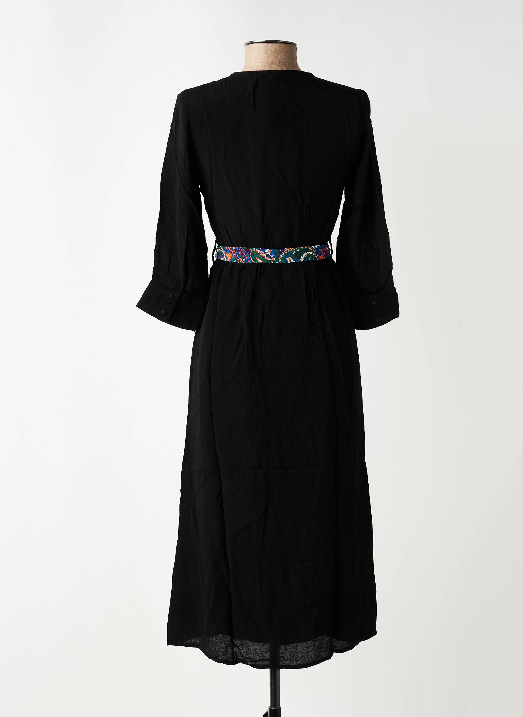 Rochie midi mâneci lungi mâneci lungi negru VERO MODA femeie