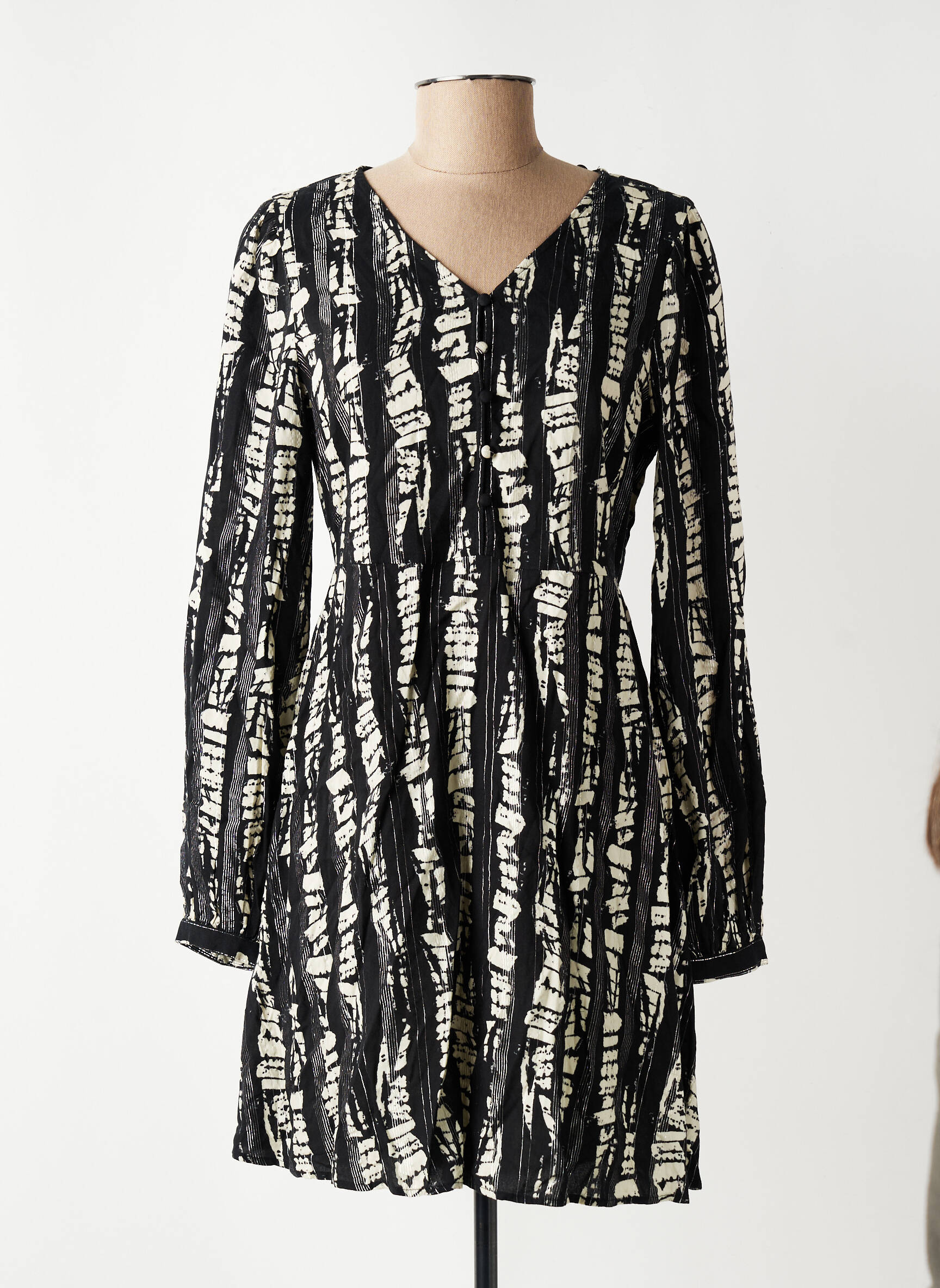 Rochie scurtă mâneci lungi mâneci lungi negru VERO MODA femeie