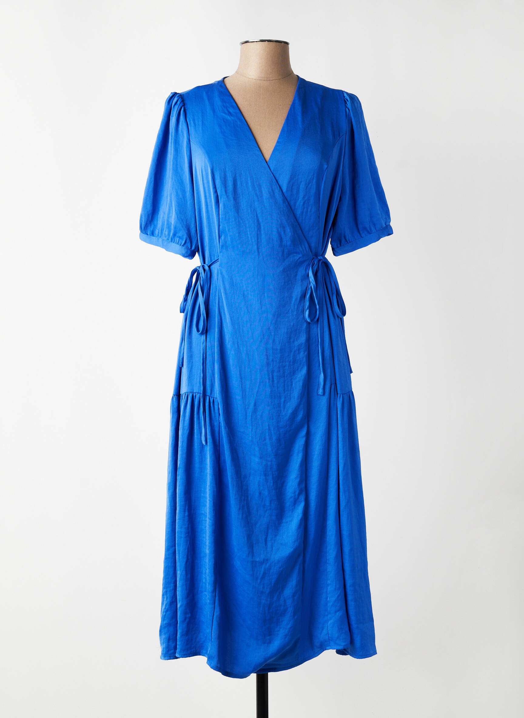Rochie lungă mâneci scurte mâneci scurte albastru VERO MODA femeie