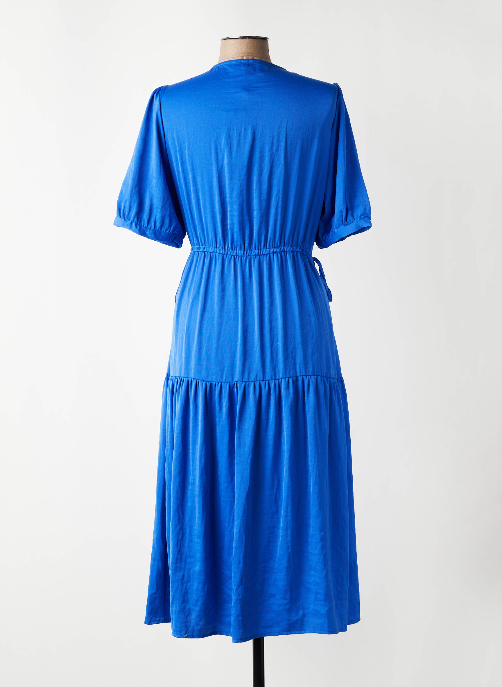 Rochie lungă mâneci scurte mâneci scurte albastru VERO MODA femeie