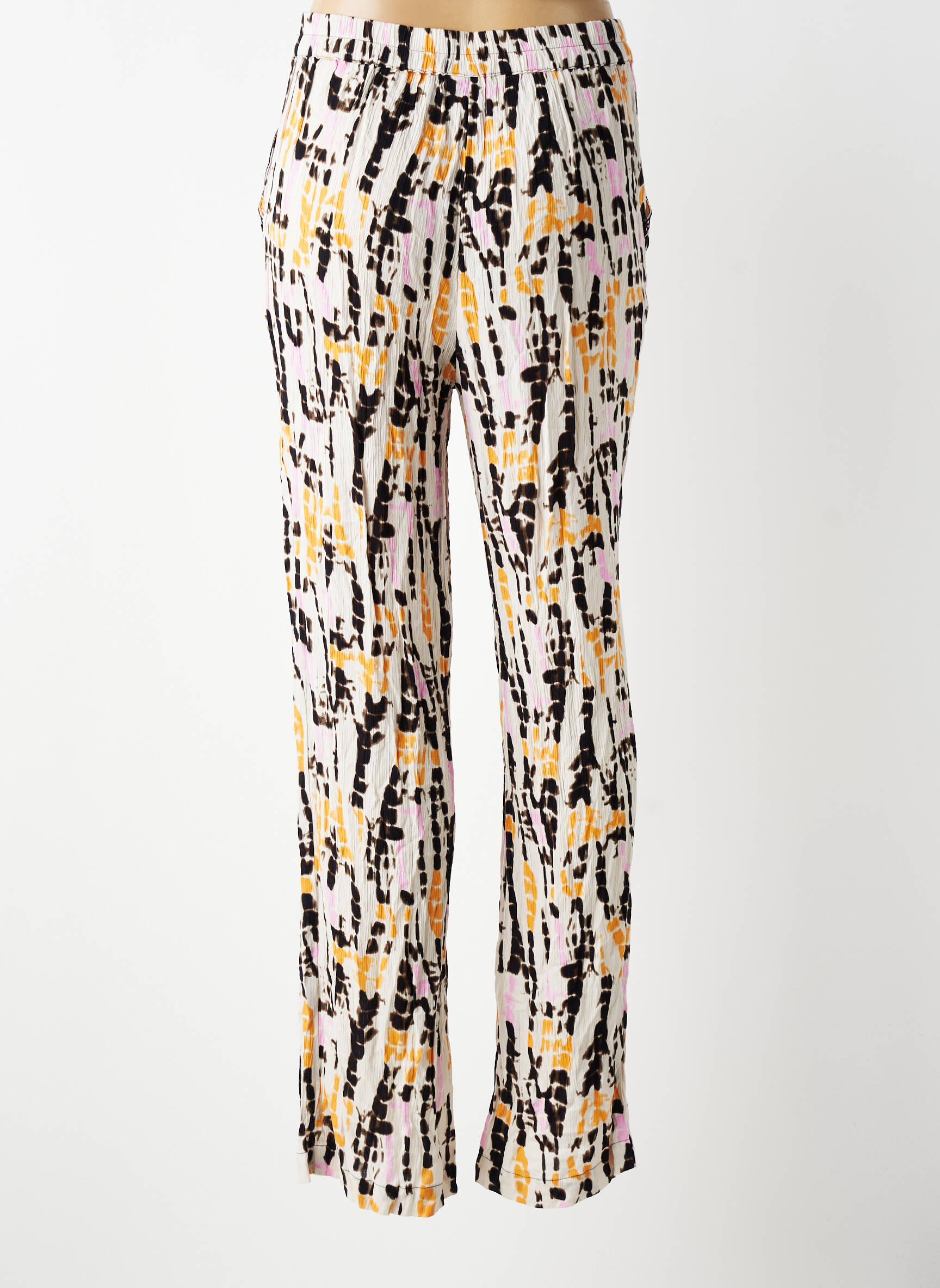 Pantalon drept talie elastică mărime normală gri VERO MODA femeie