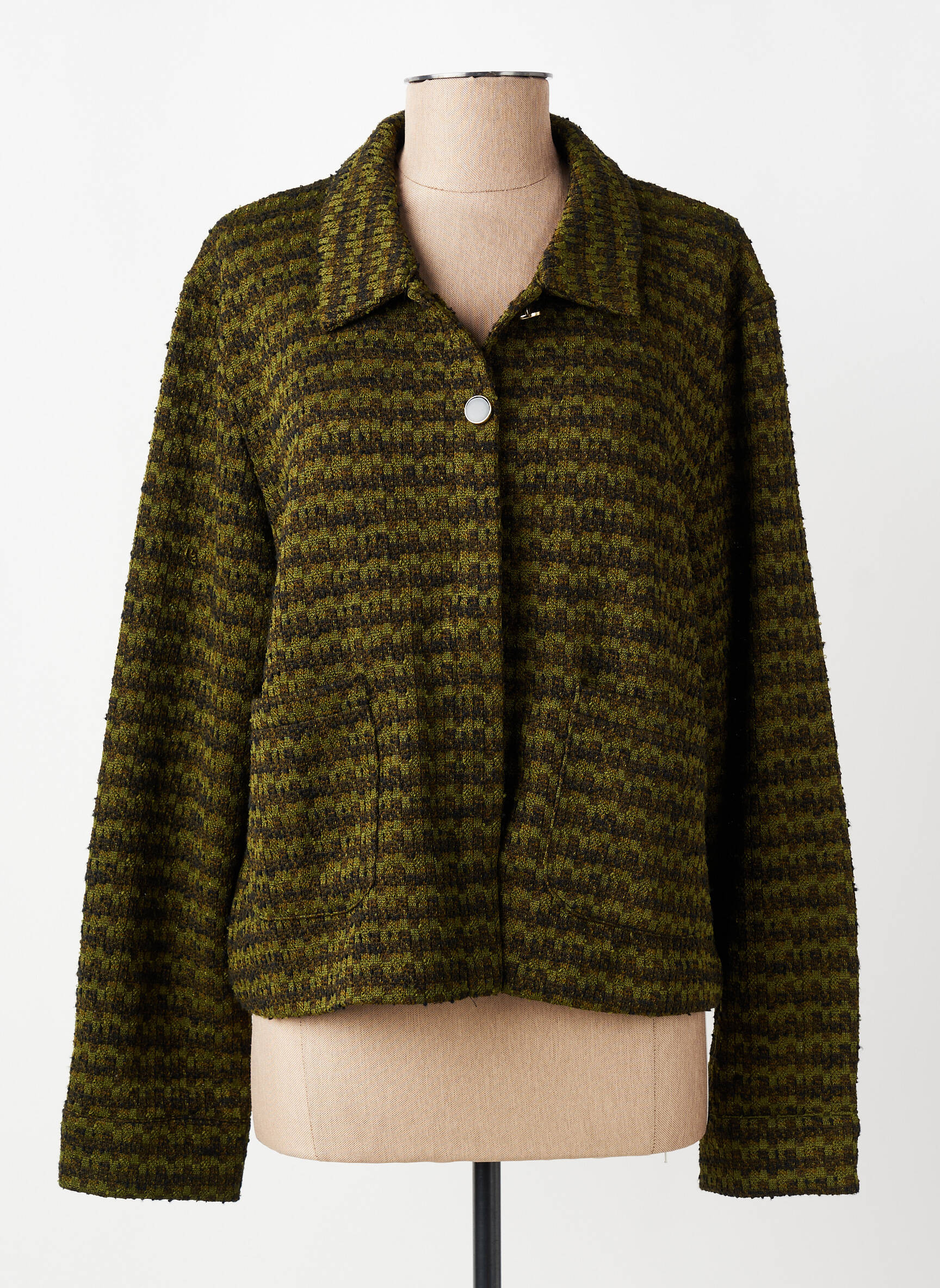 Jachete casual buzunare verde ICHI femeie