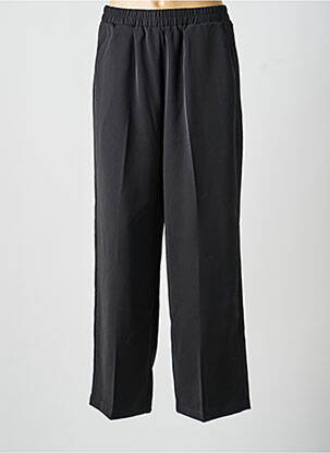Pantalon larg țesătură crep mărime normală negru GRACE & MILA femeie