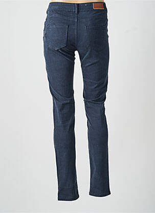 Pantalon slim țesătură poplin mărime normală albastru C'EST BEAU LA VIE femeie
