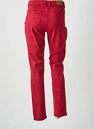 Pantalon slim țesătură poplin mărime normală roșu C'EST BEAU LA VIE femeie