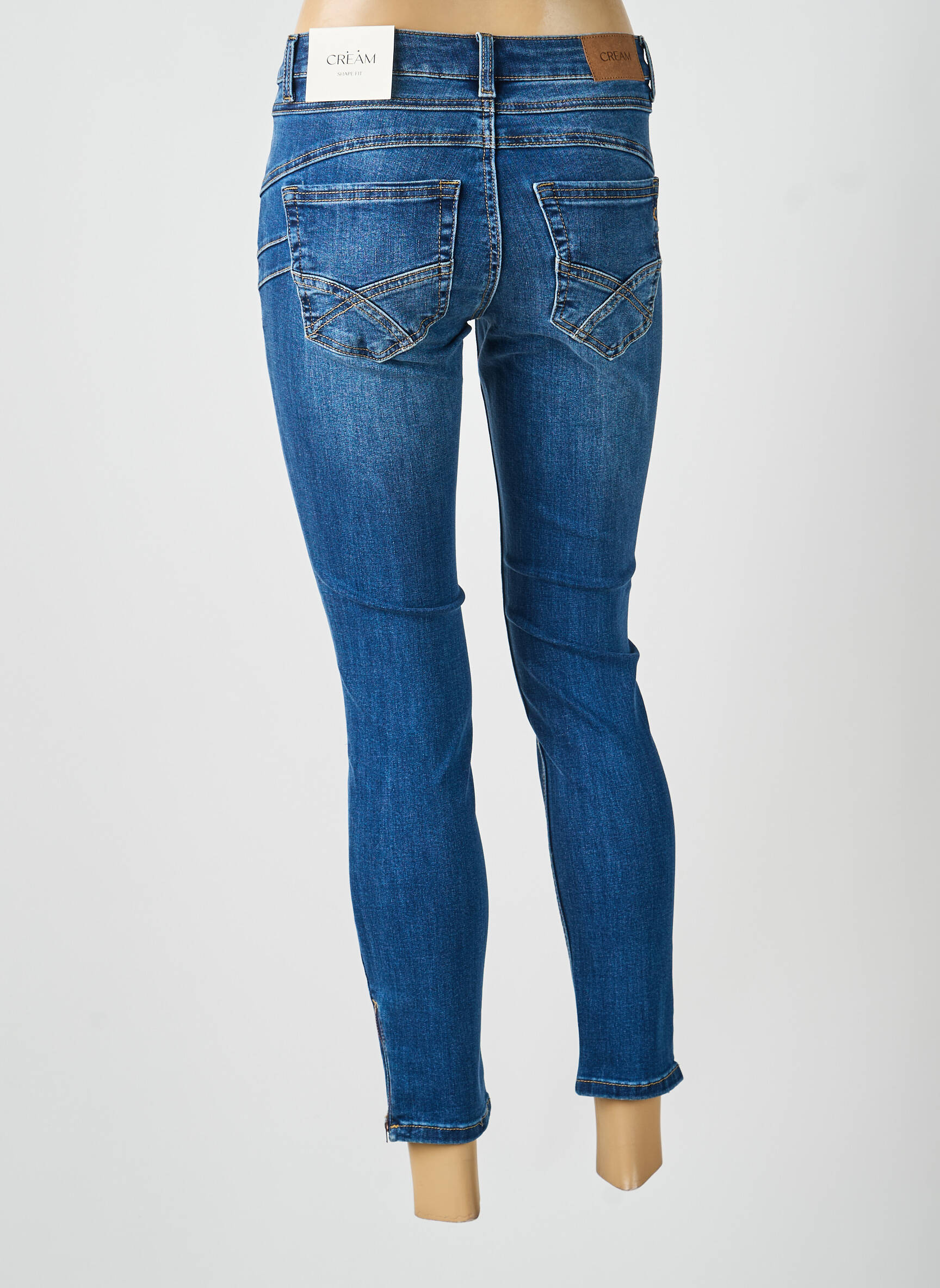 Blugi skinny mărime normală mărime normală albastru CREAM femeie