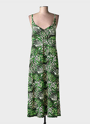 Rochie midi fără mâneci fără mâneci verde GEISHA femeie