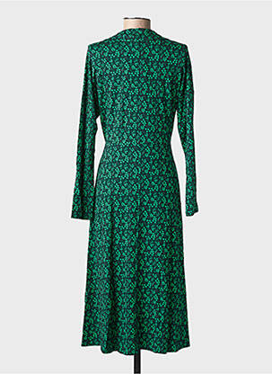 Rochie midi imprimeu fantezie mâneci lungi verde BLUTSGESCHWISTER femeie