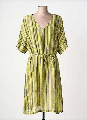 Rochie midi mâneci scurte mâneci scurte verde SURKANA femeie