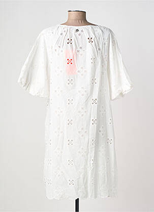 Rochie midi mâneci scurte mâneci scurte alb RINO & PELLE femeie