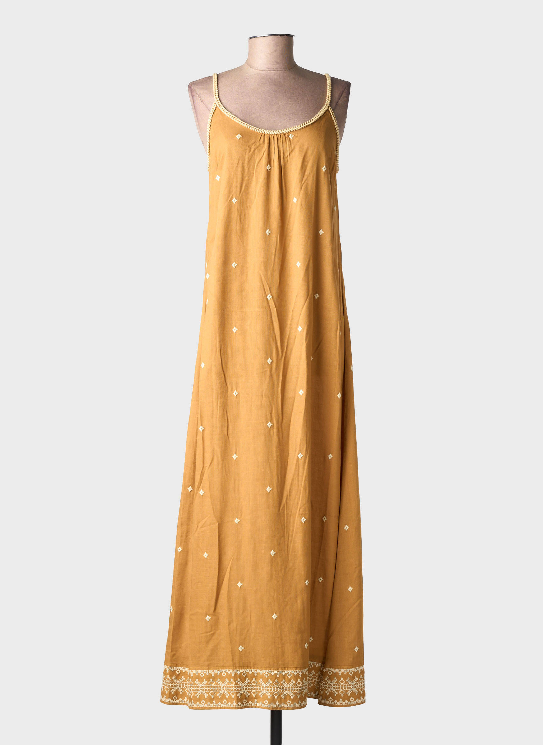Rochie lungă fără mâneci fără mâneci maro SURKANA femeie