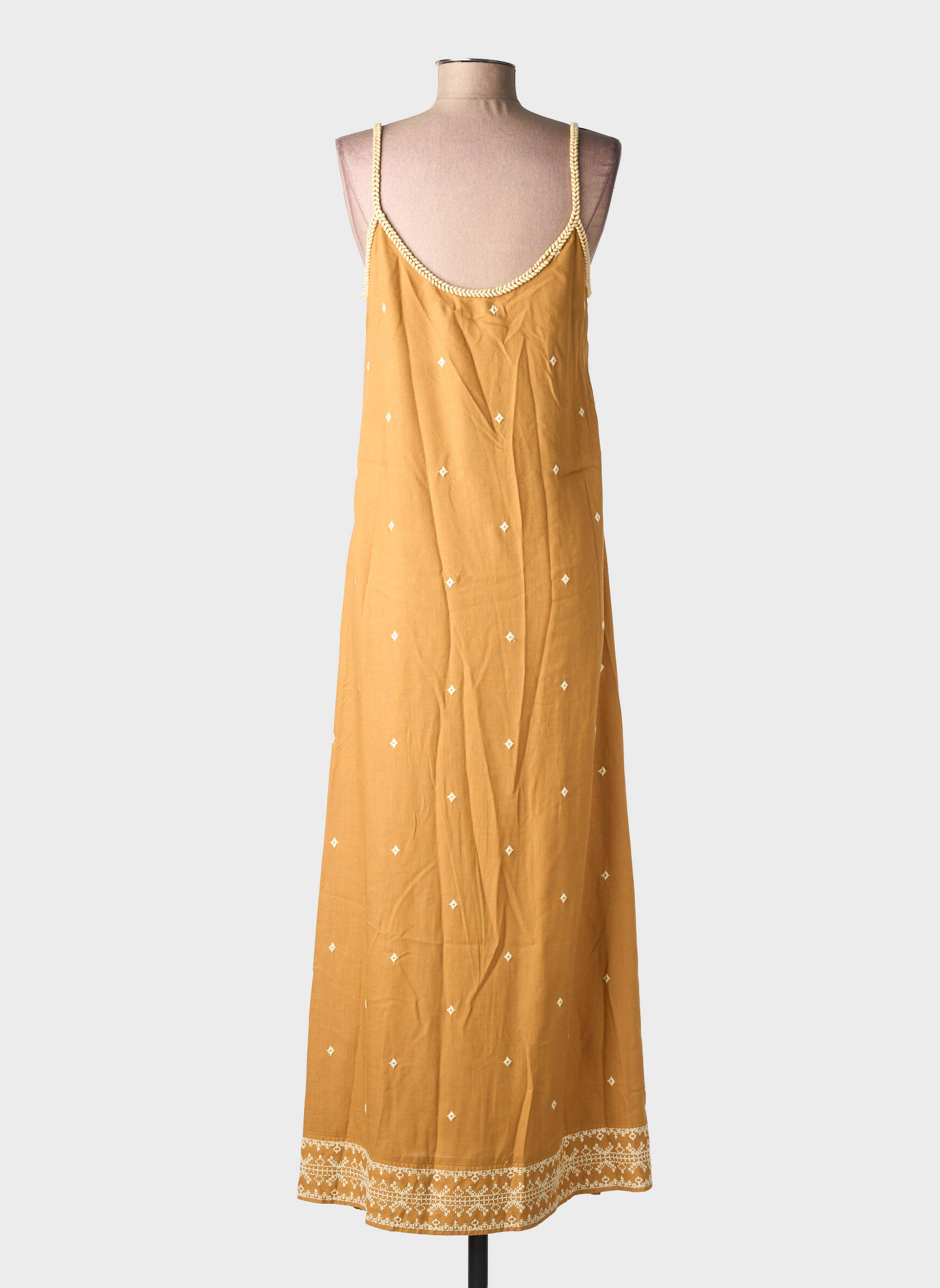Rochie lungă fără mâneci fără mâneci maro SURKANA femeie