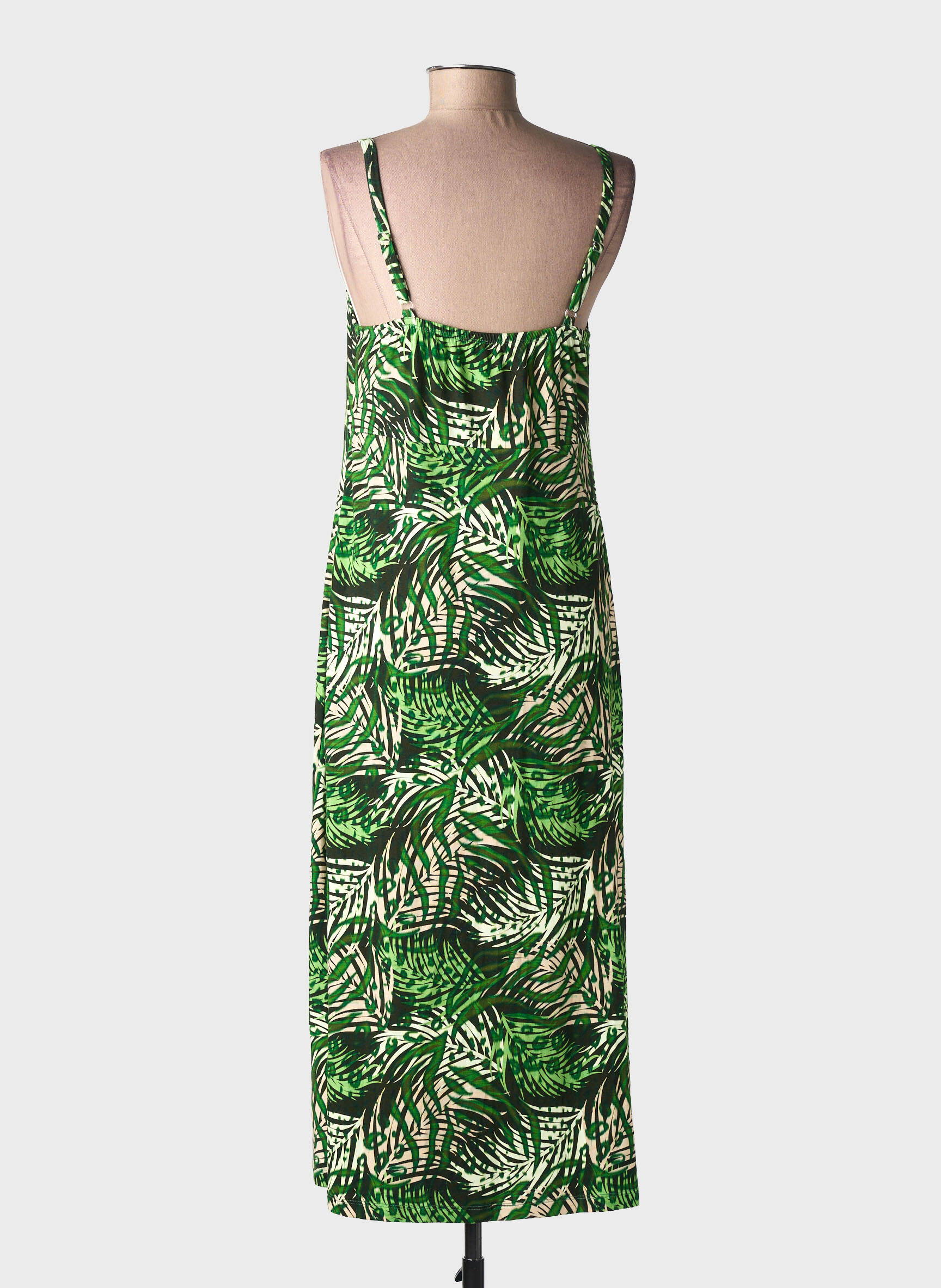 Rochie midi fără mâneci fără mâneci verde GEISHA femeie