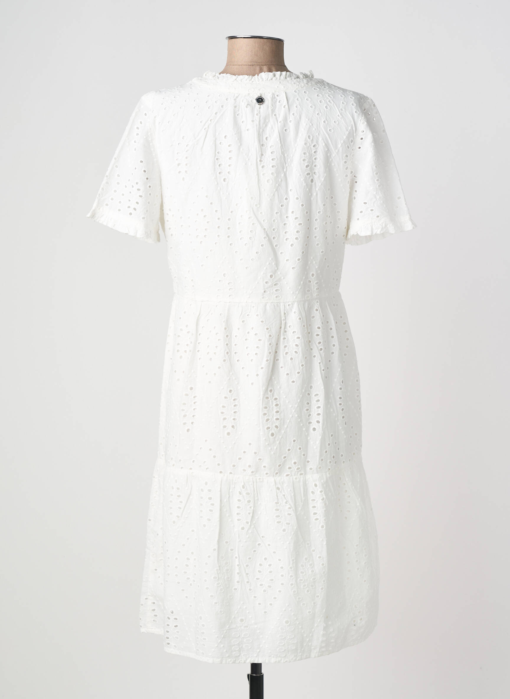 Rochie midi mâneci scurte mâneci scurte alb STREET ONE femeie