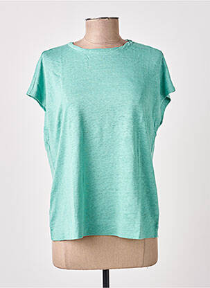 Tricou croială dreaptă mâneci scurte verde WHITE STUFF femeie