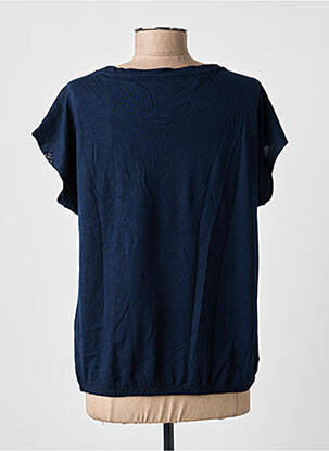 Tricou guler în v mâneci scurte albastru STREET ONE femeie