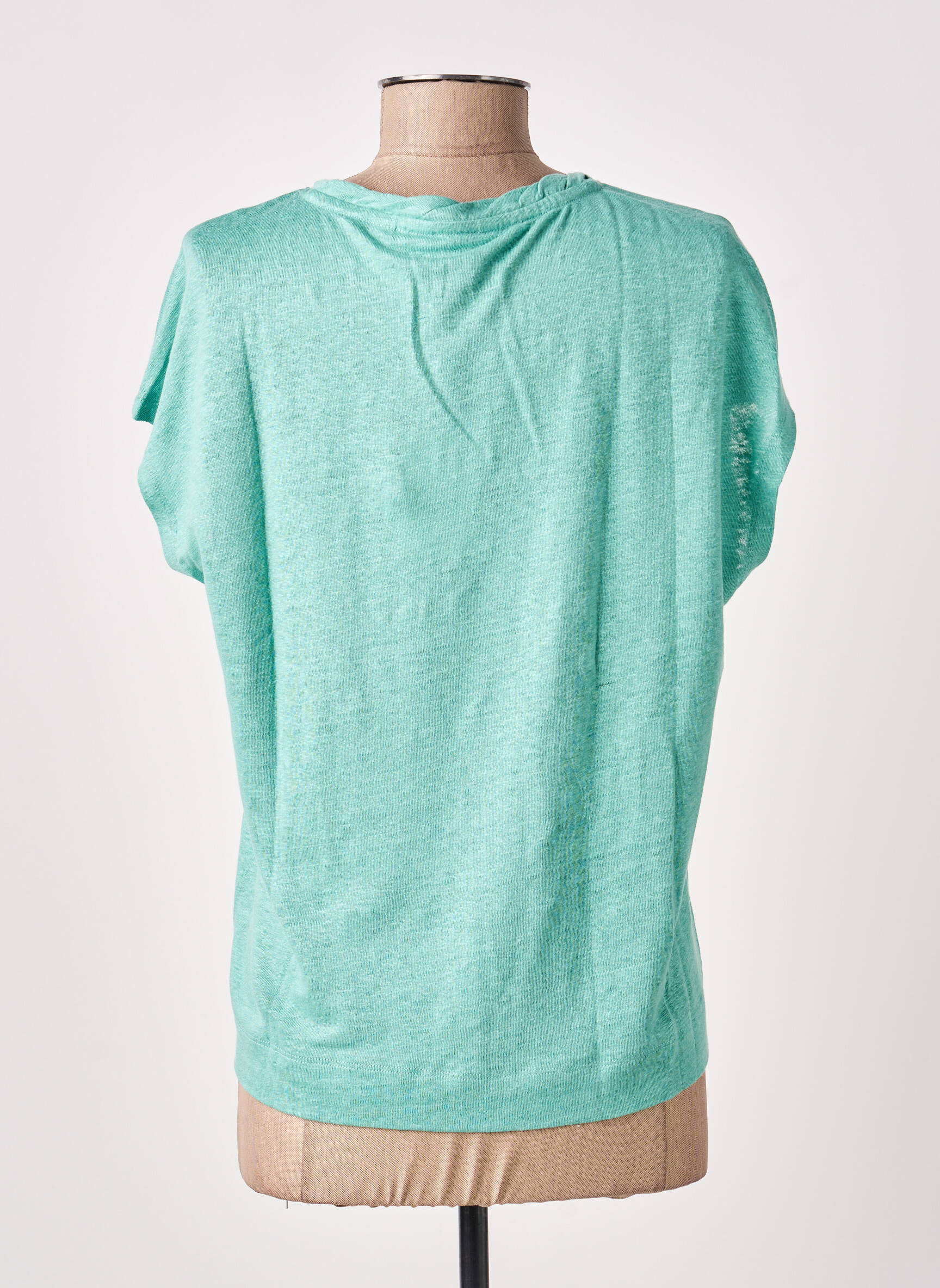 Tricou croială dreaptă mâneci scurte verde WHITE STUFF femeie